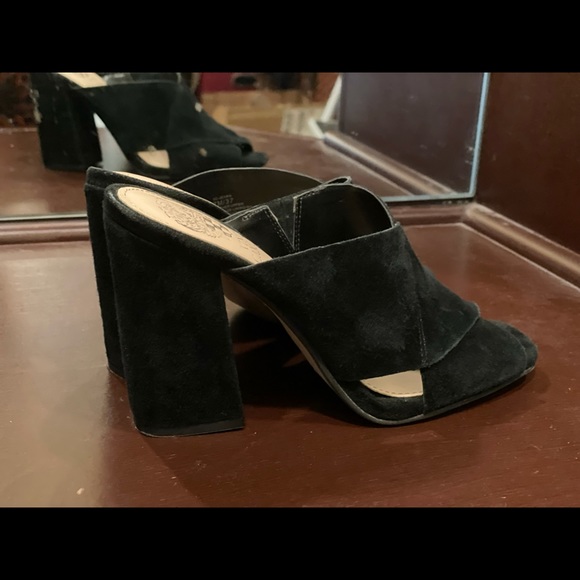 Vince Camino black suede muller sandal size 7 - Picture 3 of 9